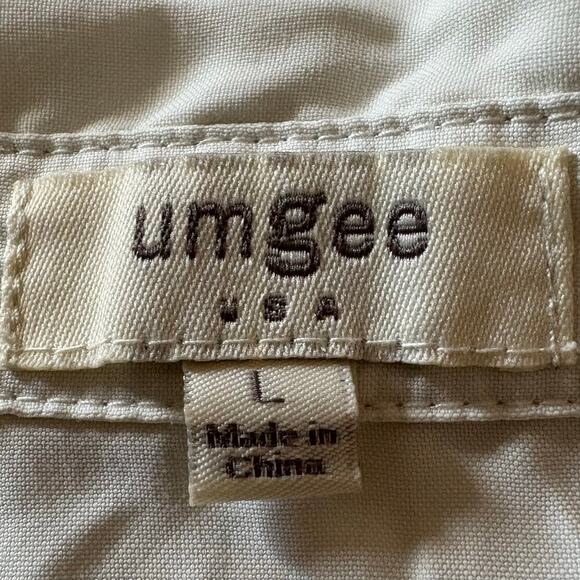 UMGEE Shirt Dress Blouse Bone L Light Academia Preppy Elevated Elegant Granola - Picture 4 of 8